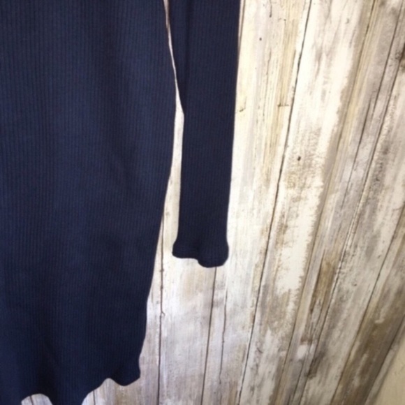 Wild Fable Blue Butterfly Embroidered Ribbed Dress - Picture 3 of 6